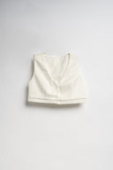 BLAZER OVER CON GILET BIANCO