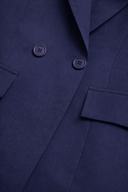 BLAZER BLU CON SPILLA A FIORE