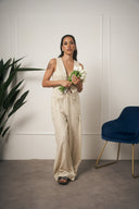 COORDINATO GILET CARGO BEIGE