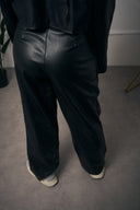 COORDINATO IN PELLE CROP