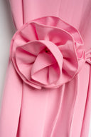 TUTA LUNGA CON FIORE ROSA