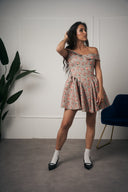 ABITO FLOREALE TORTORA