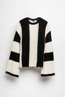 MAGLIONE UNCINETTO BICOLOR