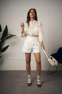 PANTALONCINO BIANCO ELEGANTE