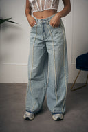 JEANS CON PERLE