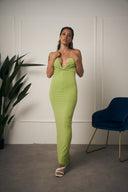 ABITO LUNGO SUMMER SCOLLO V VERDE