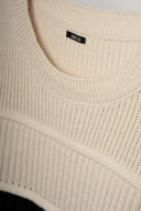 MAGLIONE BICOLOR A RIGHE