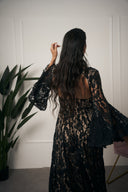 ABITO ELEGANTE IN PIZZO NERO