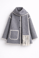 CAPPOTTO E SCIARPA GRIGIO