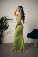 ABITO LUNGO SUMMER SCOLLO V VERDE