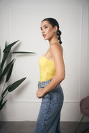 BODY GIALLO SCOLLO A CUORE