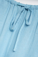 COORDINATO GILET CARGO AZZURRO