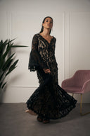 ABITO ELEGANTE IN PIZZO NERO