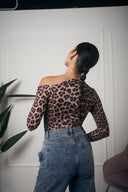 MAGLIA MANICA LUNGA LEOPARDATA