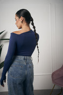 MAGLIA MANICA LUNGA BLU