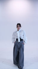 PANTALONE PALAZZO GRIGIO