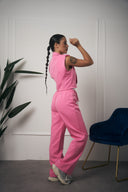 TAILLEUR ROSA GILET CON SPALLE IMBOTTITE