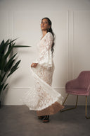 ABITO ELEGANTE IN PIZZO BIANCO