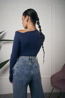 MAGLIA MANICA LUNGA BLU