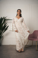 ABITO ELEGANTE IN PIZZO BIANCO