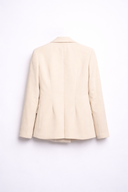 BLAZER BEIGE CON SPILLA A FIORE