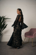 ABITO ELEGANTE IN PIZZO NERO