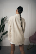 CAMICIA BEIGE FIOCCO