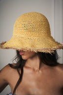 CAPPELLO IN PAGLIA GIALLO