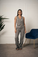 TAILLEUR GILET GESSATO GRIGIO
