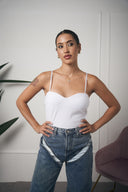 BODY BIANCO SCOLLO A CUORE
