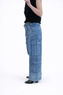 JEANS BLU CHIARO CARGO