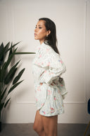 COORDINATO CELESTE RICAMATO