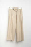 PANTALONE GESSATO BEIGE