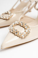 DECOLTE BEIGE LUCIDO DIAMANTE