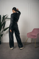 COORDINATO IN PELLE CROP