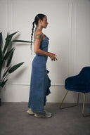 COORDINATO DENIM TOP E GONNA