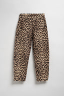 JEANS BARREL LEOPARDATO