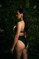 COSTUME INTERO NERO CON FIORE
