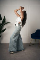 JEANS CON PERLE