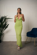 ABITO LUNGO SUMMER SCOLLO V VERDE