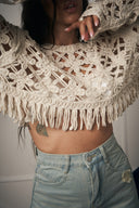 TOP CROP UNCINETTO BEIGE