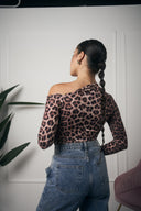 MAGLIA MANICA LUNGA LEOPARDATA