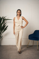 TAILLEUR GILET GESSATO BEIGE