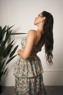 COORDINATO SKIRT VOLANT VERDE