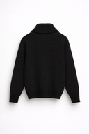 MAGLIONE ZIP NERO