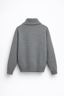 MAGLIONE ZIP GRIGIO